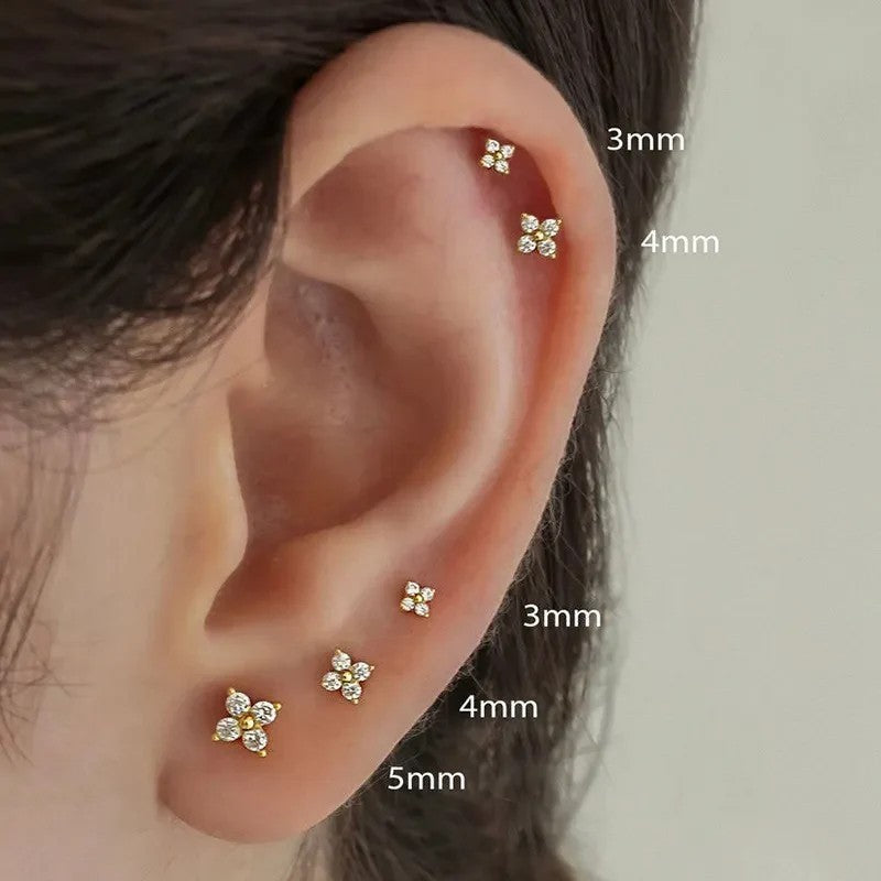 FLOWER EARRING STUDS