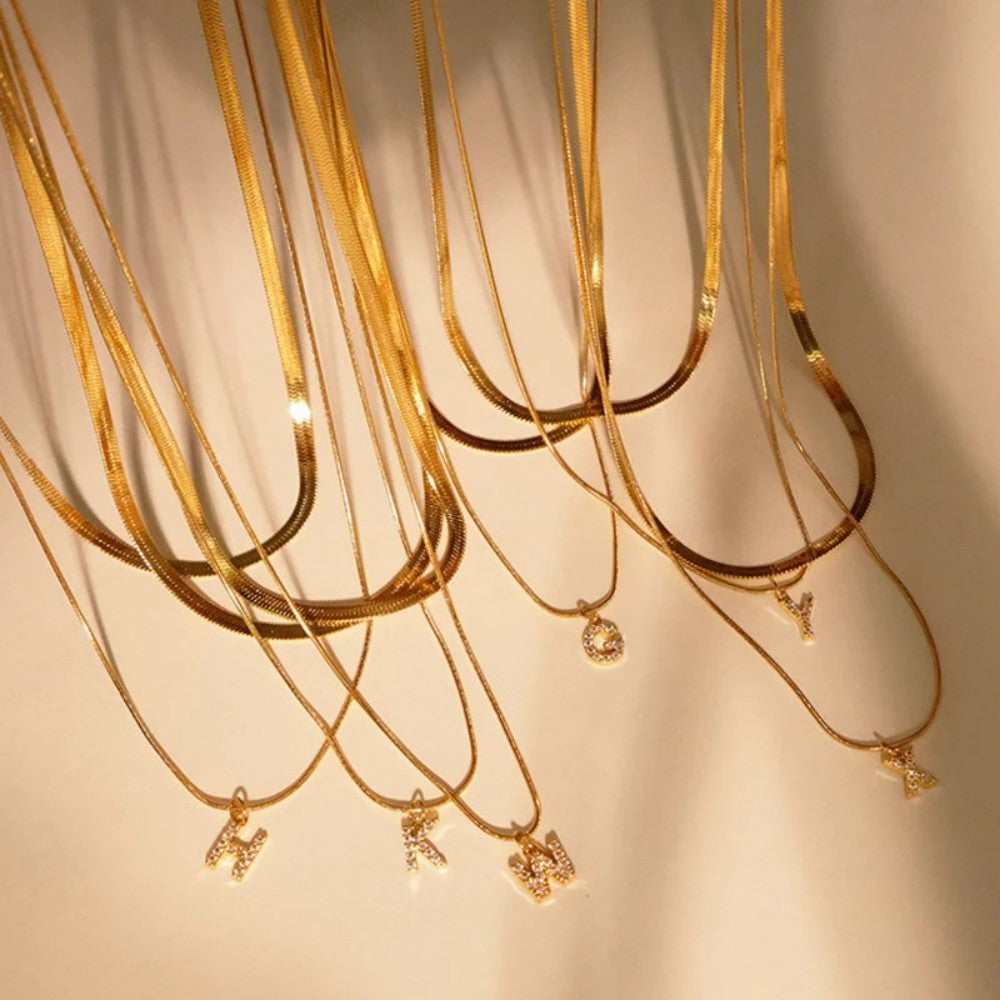 COLLANA INIZIALE A SPINA DI PESCE