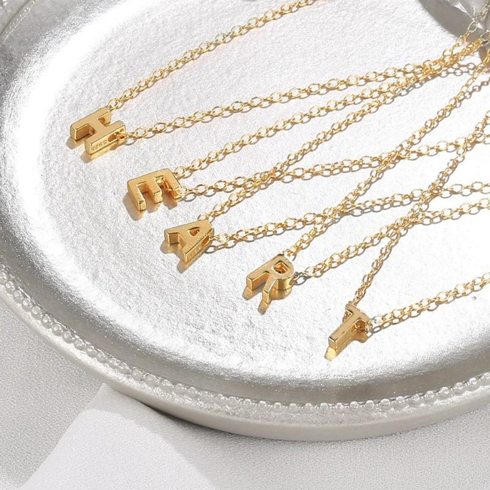 TINY INITIAL NECKLACE