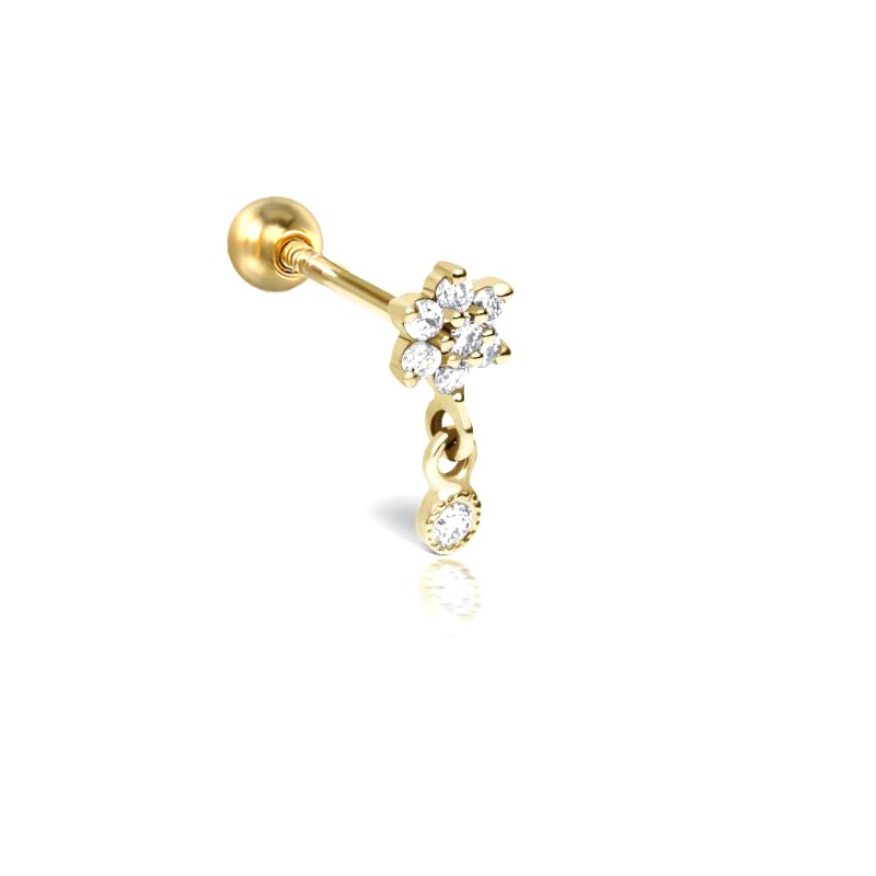 PAVE DROP STUDS S925
