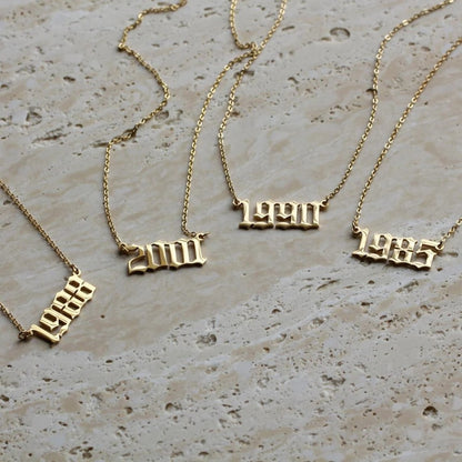 TALIA BIRTH YEAR NECKLACE