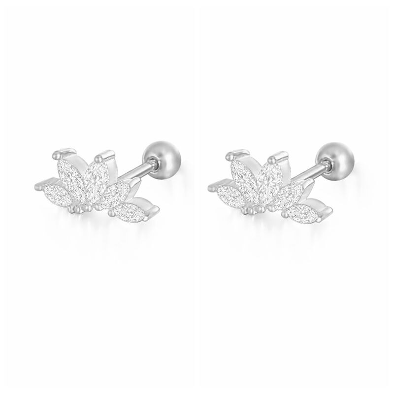 CRYSTAL PAVE EARRINGS S925