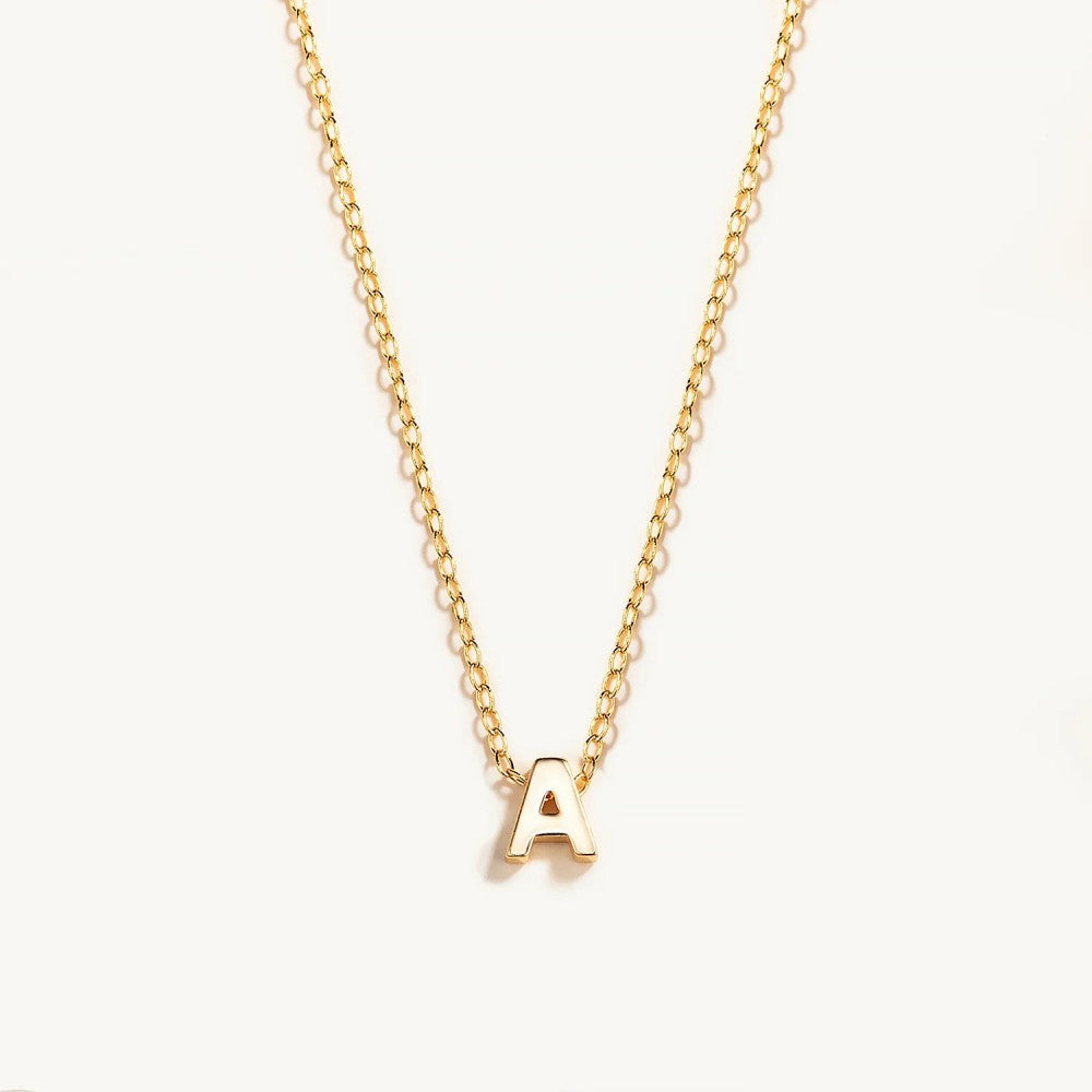 TINY INITIAL NECKLACE