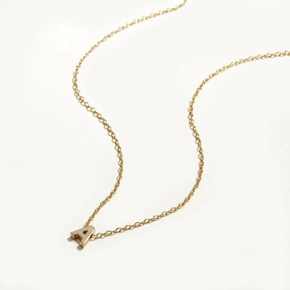 TINY INITIAL NECKLACE