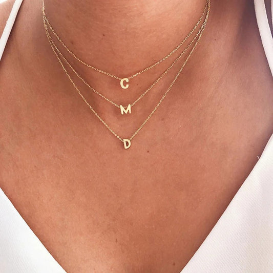 TINY INITIAL NECKLACE