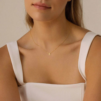 TINY INITIAL NECKLACE