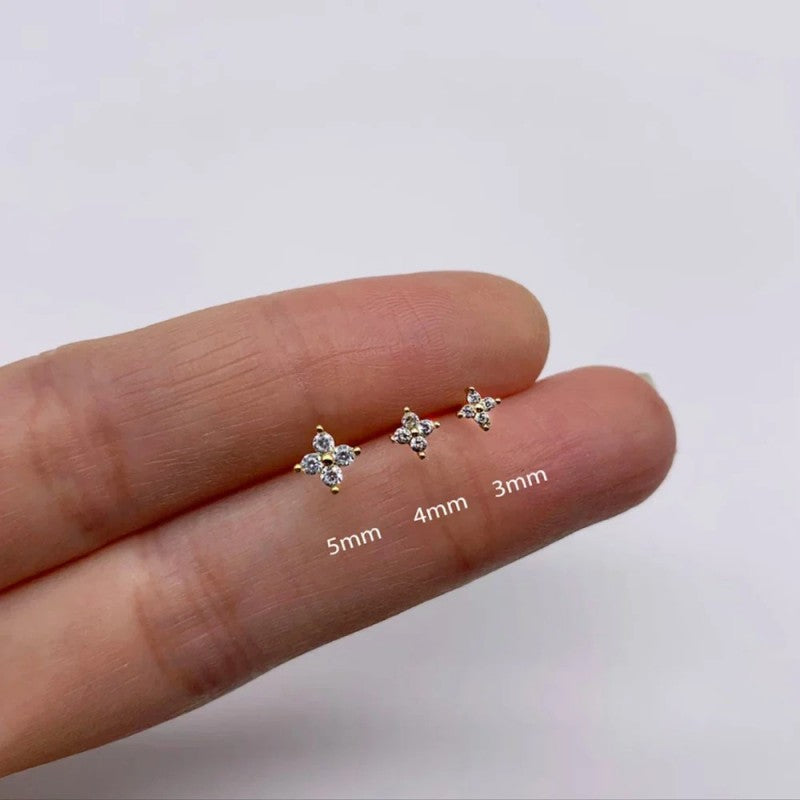 FLOWER EARRING STUDS