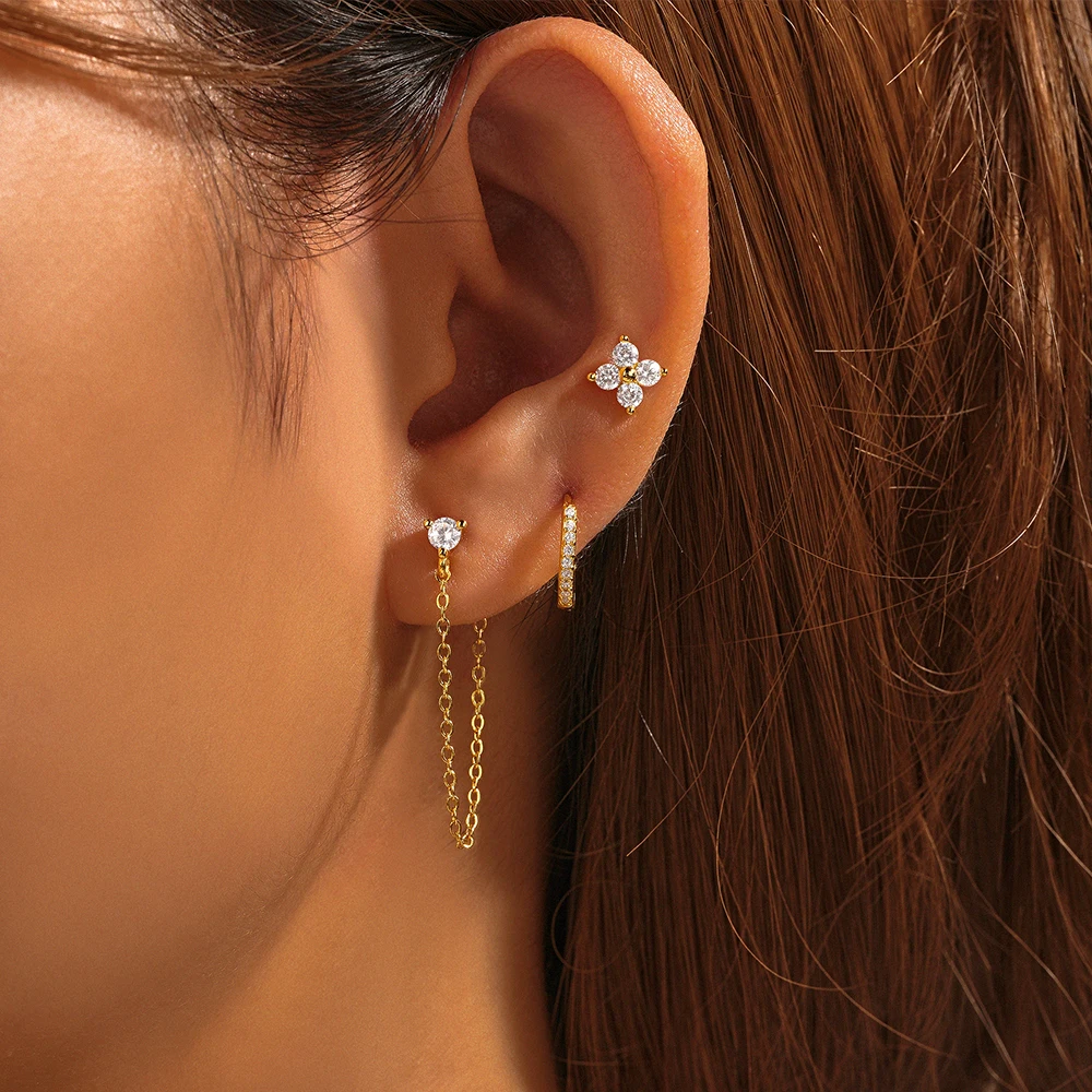PARURE DE BOUCLES D'OREILLES JULIETTE S925