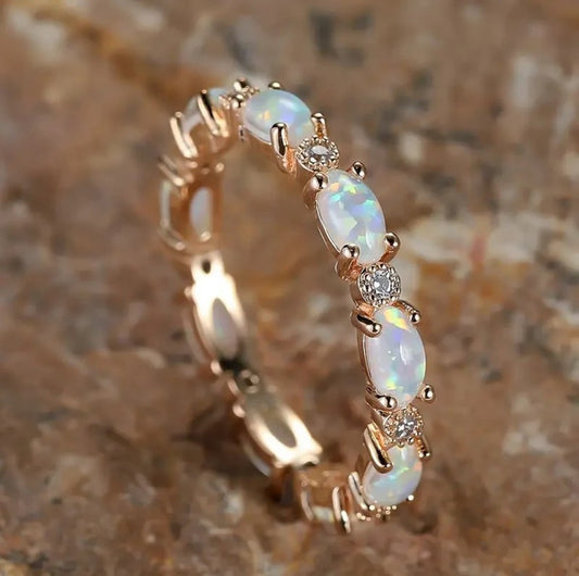 ETERNITY OPAL BAND RING
