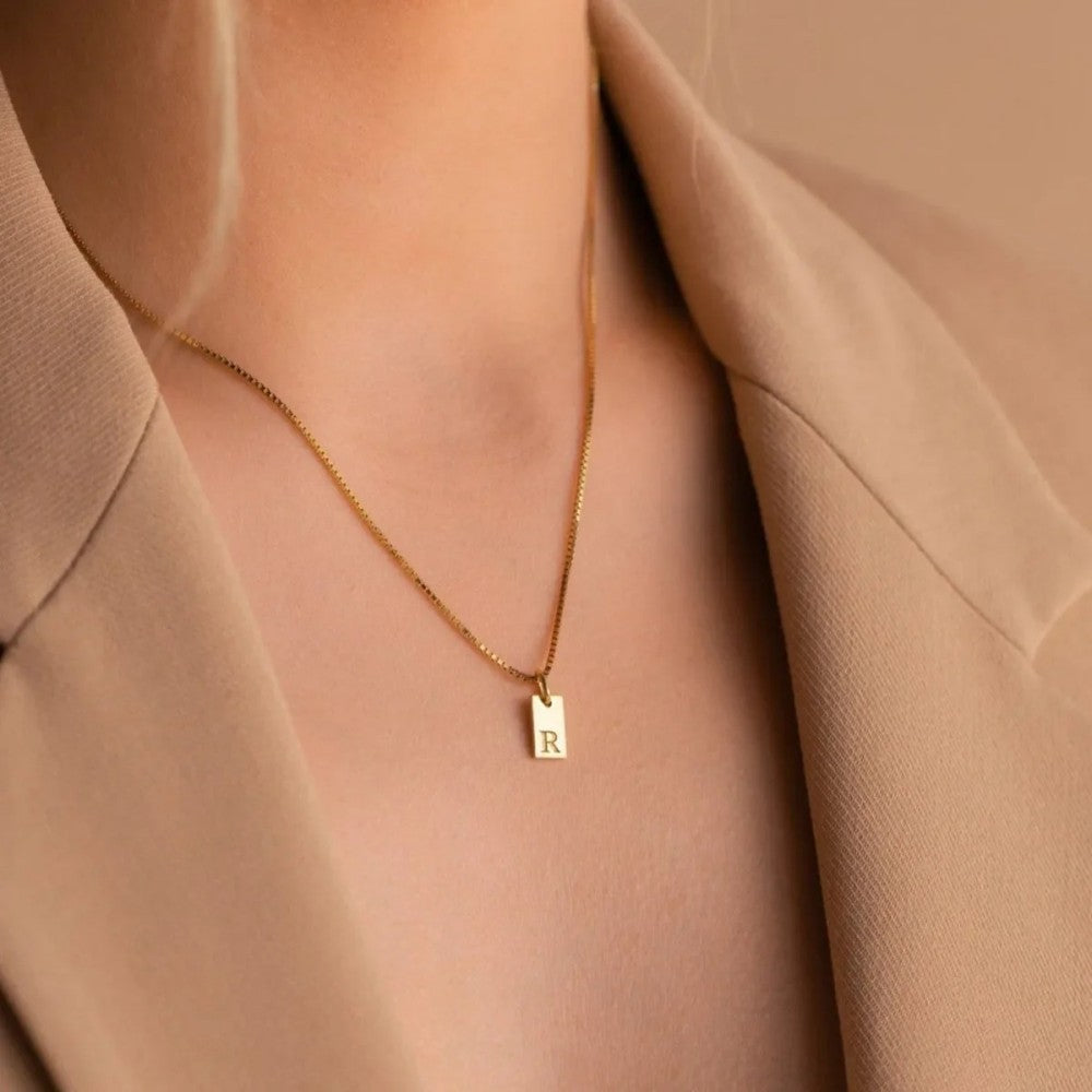 DAINTY TAG NECKLACE