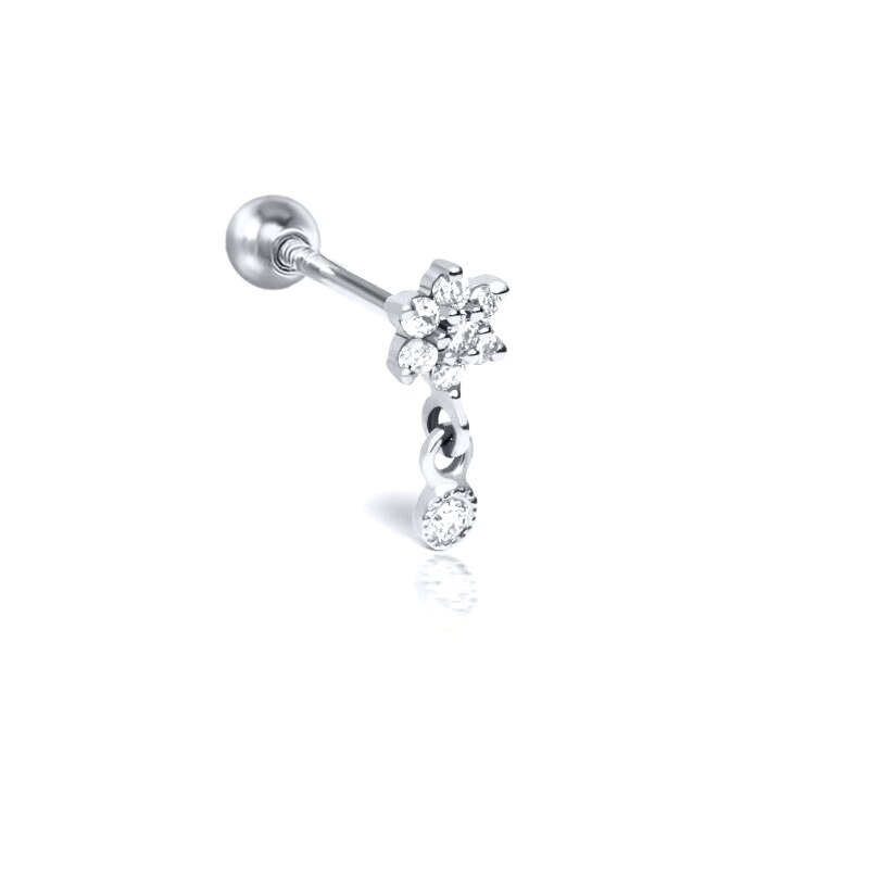 PAVE DROP STUDS S925