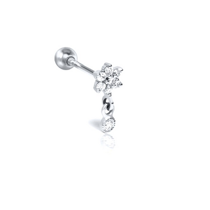 PAVE DROP STUDS S925