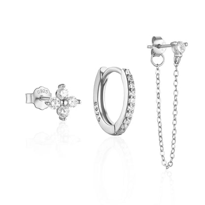 PARURE DE BOUCLES D'OREILLES JULIETTE S925