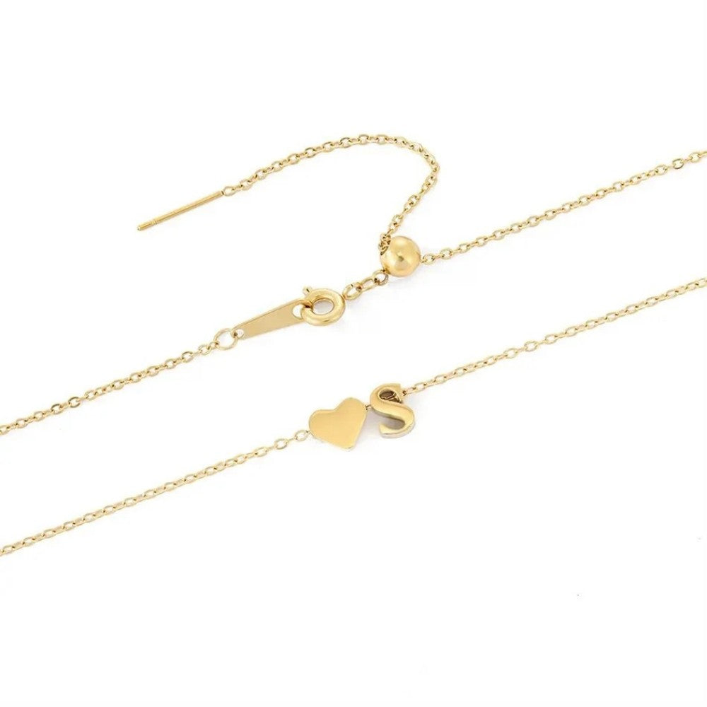 HEART INITIAL NECKLACE