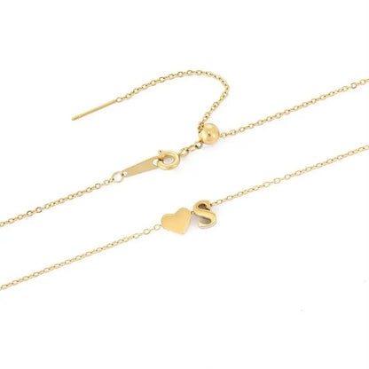 HEART INITIAL NECKLACE
